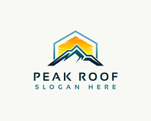 Mountain Peak Hiking logo design