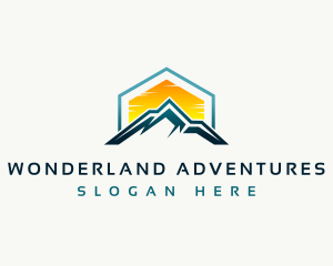 Mountain Peak Hiking logo design