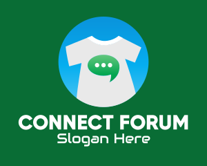 Forum - Message Bubble Shirt logo design