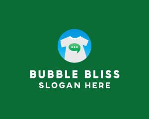 Message Bubble Shirt logo design