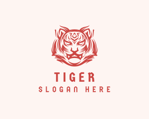 Tough Wild Tiger logo design