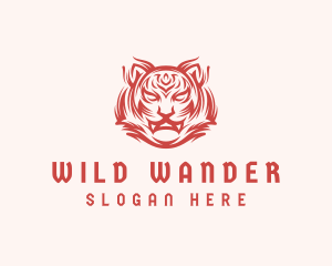 Tough Wild Tiger logo design