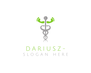 Podiatrist - Caduceus Feet Clinic logo design