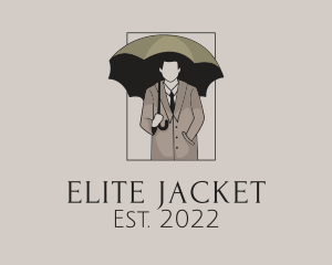 Jacket - Vintage Umbrella Man logo design