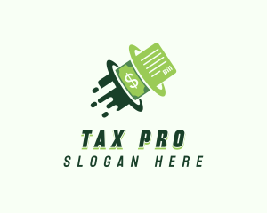 Tax - Cash Money Accounting logo design