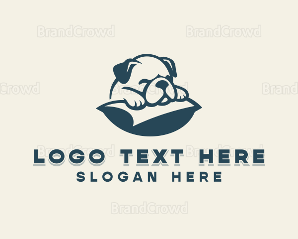 Pitbull Pug Dog Logo