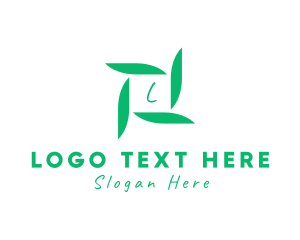 Organic Leaf Floral Branch  logo design