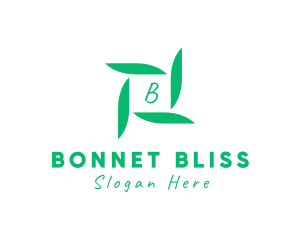 Organic Leaf Floral Branch  logo design