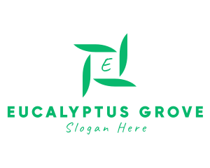 Organic Leaf Floral Branch  logo design