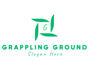 Organic Leaf Floral Branch  logo design