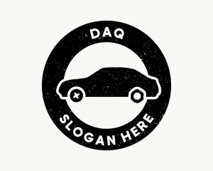 Grunge Car Repair Badge Logo