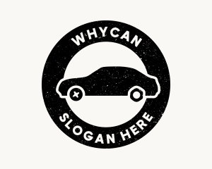 Grunge Car Repair Badge Logo