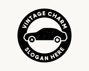 Old Fashioned - Grunge Car Repair Badge logo design