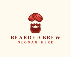India Turban Beard logo design