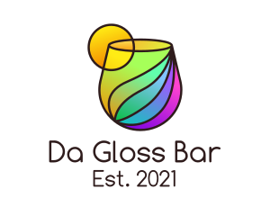 Colorful Cocktail Drink logo design