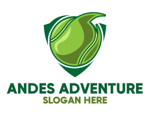 Tennis Ball Shield logo design