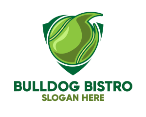 Tennis Ball Shield logo design