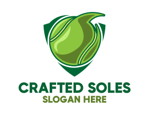 Tennis Ball Shield logo design