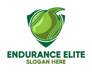 Tennis Ball Shield logo design