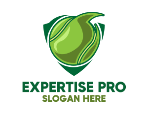 Tennis Ball Shield logo design