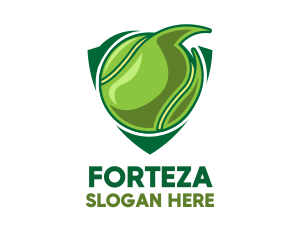 Tennis Ball Shield logo design