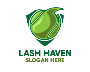 Tennis Ball Shield logo design