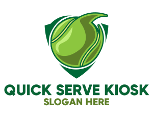 Tennis Ball Shield logo design