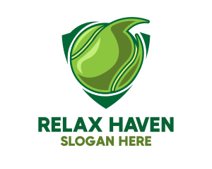 Tennis Ball Shield logo design