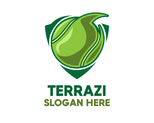 Tennis Ball Shield logo design