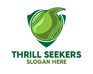 Tennis Ball Shield logo design