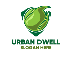 Tennis Ball Shield logo design