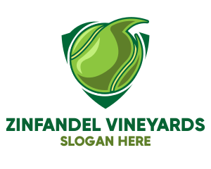 Tennis Ball Shield logo design