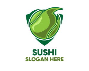 Tennis Ball Shield logo design