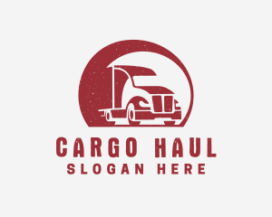 Red Freight Trucking  logo design