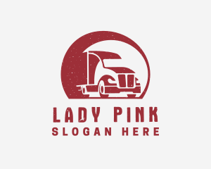 Forwarding - Red Freight Trucking logo design