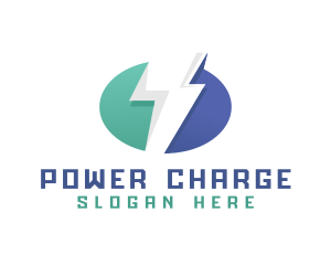 Charging - Thunder Charging Volt logo design