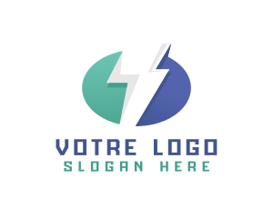 Electrical - Thunder Charging Volt logo design