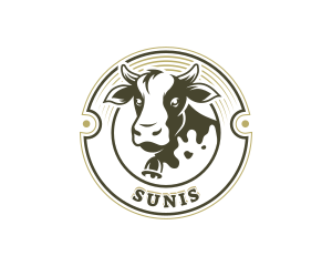 Cattle Livestock Cow logo design