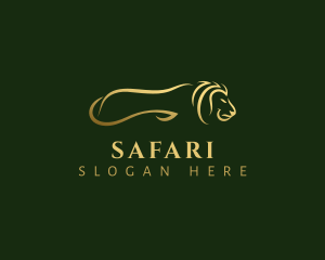 Lion Safari Hunter  logo design