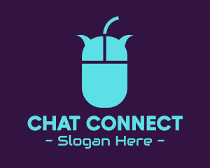 Chat - Mouse Chat Bubbles logo design