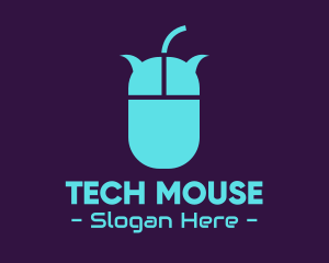 Mouse Chat Bubbles logo design