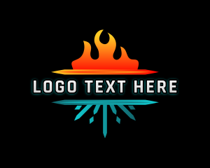 Fire Heat Cooling Logo