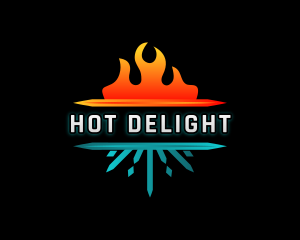 Fire Heat Cooling logo design