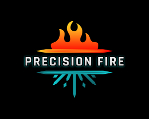 Fire Heat Cooling logo design