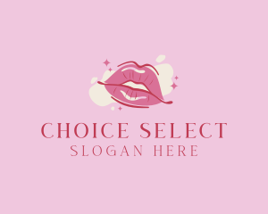 Lips Beauty Lipstick  logo design