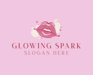 Lips Beauty Lipstick  logo design