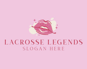 Lips Beauty Lipstick  logo design