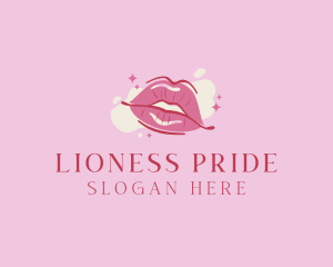 Lips Beauty Lipstick  logo design