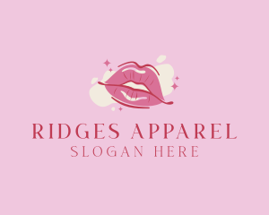 Lips Beauty Lipstick  logo design