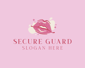 Cosmetic Surgery - Lips Beauty Lipstick logo design